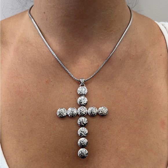 John Hardy large dot cross and chain 34 inch - Picture 9 of 12